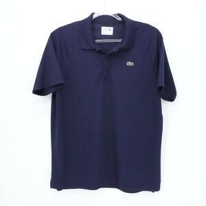 Lacoste Sport Shirt Mens XL Navy Short Sleeve Performance Ultra Dry Polo Preppy